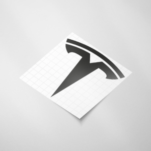 Auto sticker, Tesla logo - Snijfolie