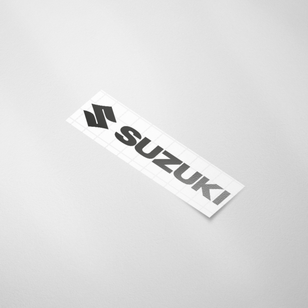 Auto sticker, Suzuki logo + tekst - Snijfolie