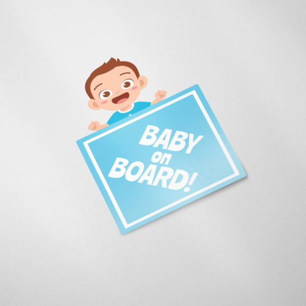 Auto Sticker, Baby on Board - Jongen