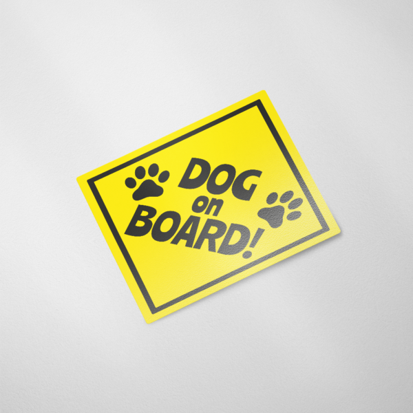 Auto Sticker, Dog on Board