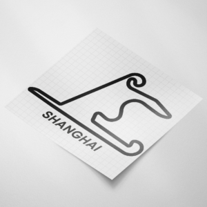 Circuit sticker, Shanghai International Circuit - Snijfolie