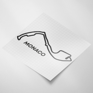 Circuit sticker, Circuit de Monaco - Snijfolie