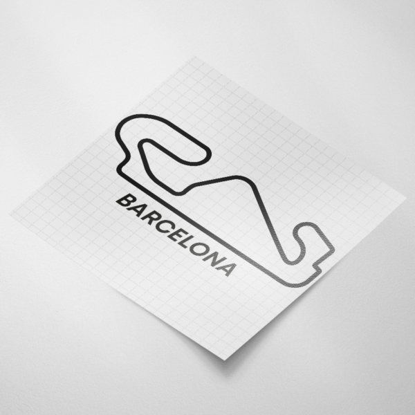 Circuit sticker van het Circuit de Barcelona-Catalunya