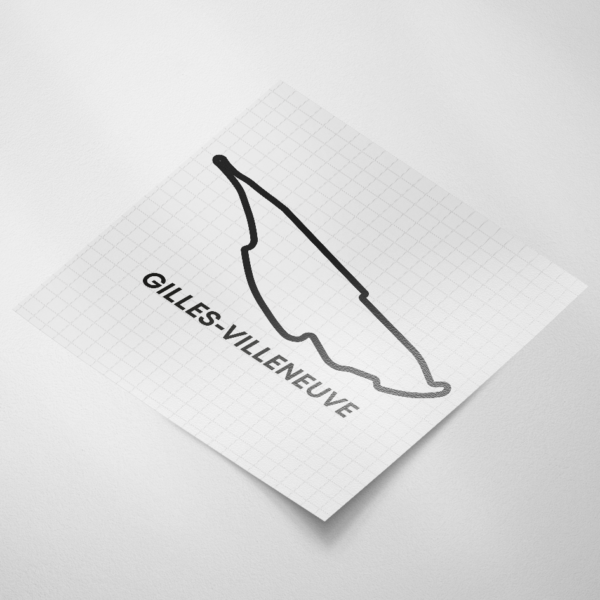 Circuit sticker, Circuit Gilles Villeneuve - Snijfolie