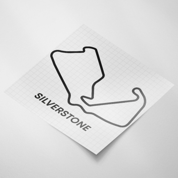 Circuit sticker, Silverstone - Snijfolie