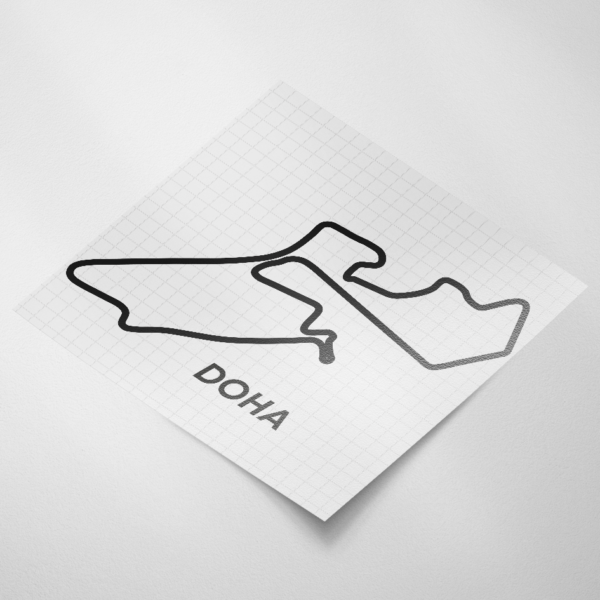 Circuit sticker, Doha Street Circuit - Snijfolie