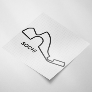 Circuit sticker, Sochi Autodrom - Snijfolie