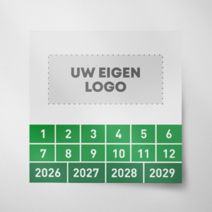 Keuringssticker- blanco - 2026- Groen
