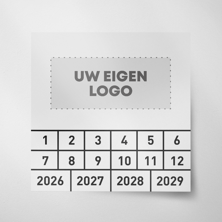 Keuringssticker- blanco - 2026- Wit