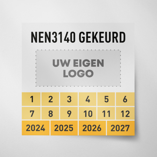 NEN3140- Logo- Vierkant- 2024 - Geel