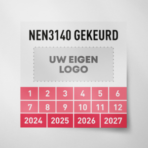 NEN3140- Logo- Vierkant- 2024 - Rood